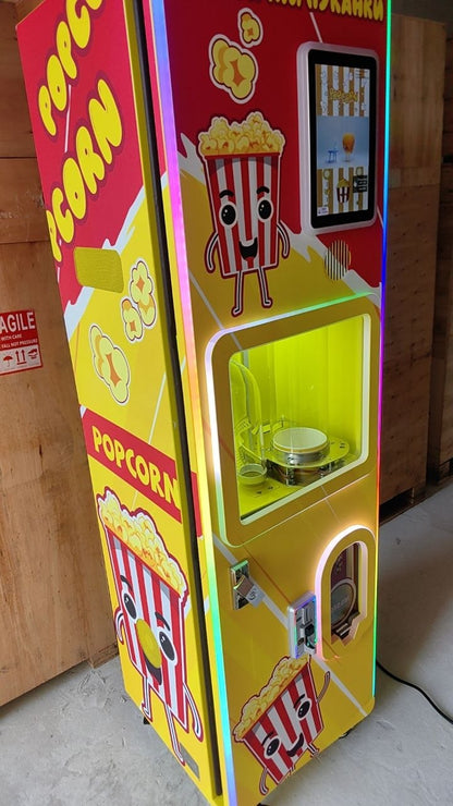 Професионална вендинг машина за царевични пуканки – модел Popcorn Vending Pro