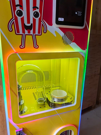 Професионална вендинг машина за царевични пуканки – модел Popcorn Vending Pro